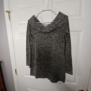 Grey Long Sleeve  Cowl Neck Tunic SIZE Small